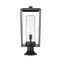 Z-Lite Sheridan 1 Light Outdoor Pier Mounted Fixture, Black And Seedy 594PHBR-553PM-BK - alternate 4